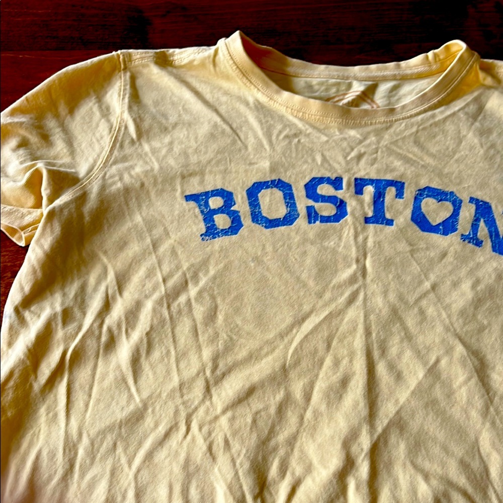 Life is Good Boston Yellow Graphic Tee